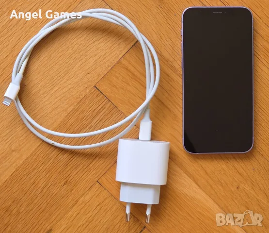 iPhone 12 mini 256GB Purple на 1г с кабел и зарядно перфектна работа