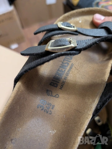 чехли / сандали Birkenstock Mayari номер 38 , от естествена кожа, кафеви , снимка 7 - Чехли - 50749637