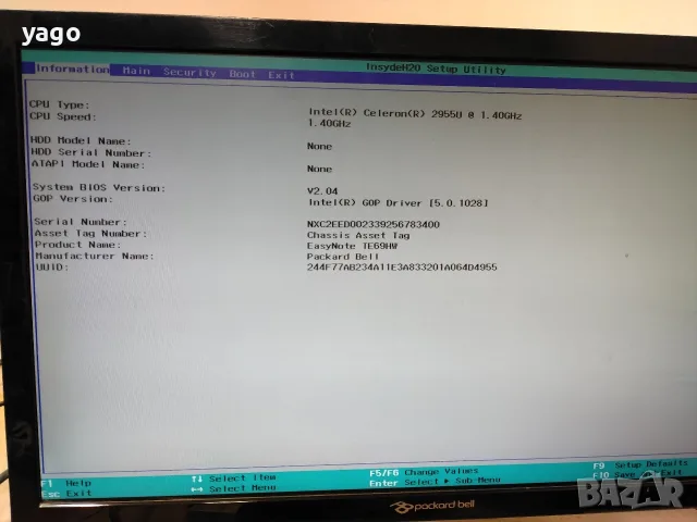 Дънна платка за packard bell ТЕ69, снимка 4 - Части за лаптопи - 55332855