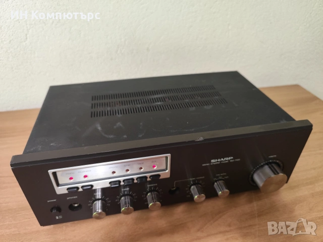 Продавам ретро стерео усилвател Sharp SM-1122H, снимка 3 - Ресийвъри, усилватели, смесителни пултове - 54319253