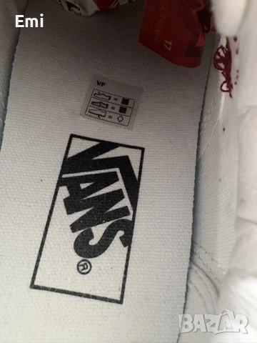 vans бял с цветя , снимка 3 - Кецове - 55616803