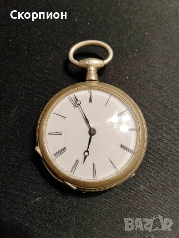 Швейцарски джобен часовник с посребрени капаци 1905г. - 10 РУБИНА , снимка 16 - Джобни - 50777361