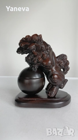 Кадилница за тамян от палисандрово дърво с куче Фу , символ на защита, сила и просперитет , снимка 7 - Антикварни и старинни предмети - 54151638