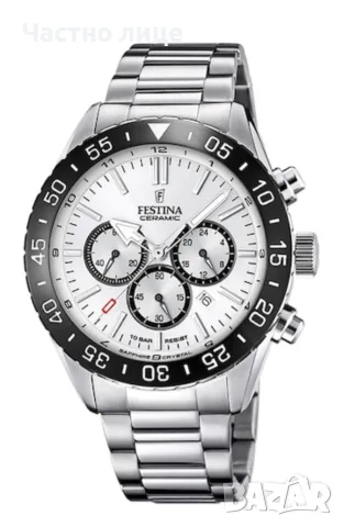 Festina F20575/1 керамичен часовник с хронограф и сапфирено стъкло