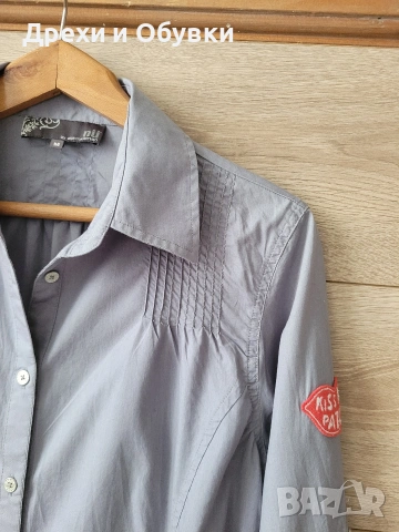 Рокля тип риза памучна материя , снимка 6 - Рокли - 54211776