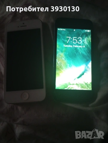 Продавам iPhone 5 работи и още един със счупен дисплей iPhone 5 тъмно син, снимка 2 - Apple iPhone - 53949313