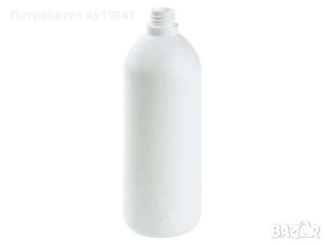 HDPE бутилка 1 литър, бяла, 28/410