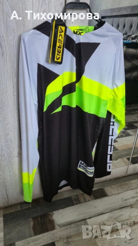 Acerbis фланелка с дълъг ръкав мотокрос MX Spacelord Black/Green