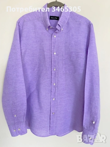 Massimo Dutti мъжка ленена риза, снимка 2 - Ризи - 54662800