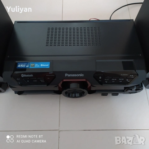 Panasonic SC-AKX320 / 450W DJ Audio System – Bluetooth, USB, CD – Отлично състояние, снимка 4 - Аудиосистеми - 54174078