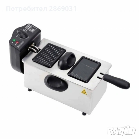 Електрически фритюрник Royalty Line RL-EFT2000, 3 литра, 2000W, снимка 4 - Фритюрници - 54071660