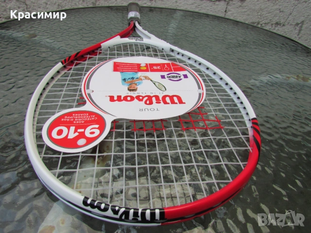 Детска тенис ракета Wilson Tour 25, снимка 7 - Тенис - 54393260