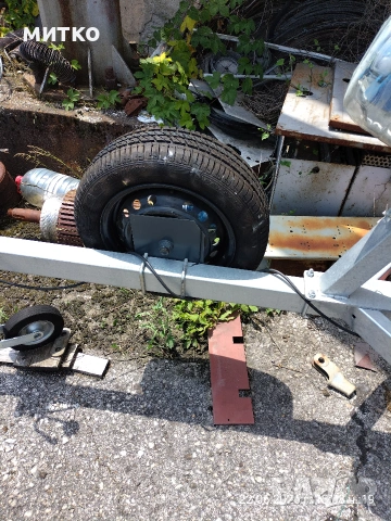 колесар за лодка knauf заедно с лодка и двигател, снимка 4 - Екипировка - 54997626