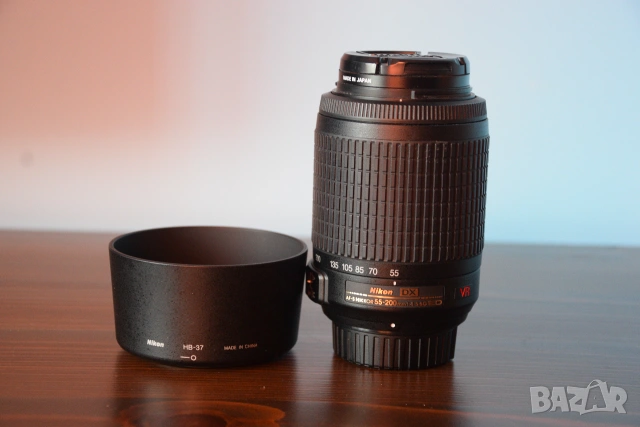 Обектив Nikkor AF-S DX 55-200mm f4-5.6G ED VR, снимка 6 - Обективи и филтри - 54976129