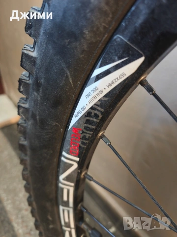 Цяла капла с гума MAXXIS MINION DHR II 26 x 2.50 (като нова ) с диск и касета, снимка 9 - Части за велосипеди - 54697372