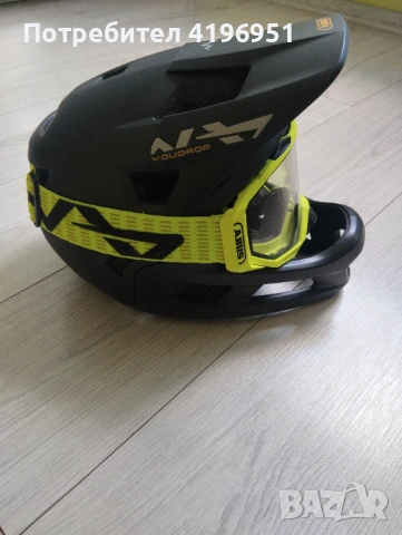 Каска за велосипед - комлект с маска/очила 