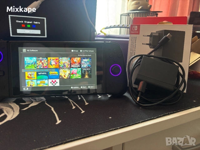 Nintendo Switch V1 (Modchip) + 128GB SD + Зарядно