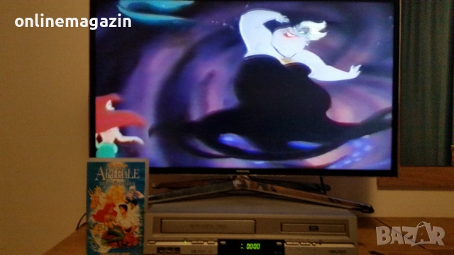 2 видеокасети с по две анимации Красавица  и Звярът  - Ну Погоди и Ариел - Гумените мечета VHS, снимка 7 - Други жанрове - 54013232