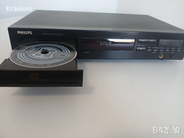 Philips CD 720 – CD плеър, Bitcheck Conversion, снимка 2 - Ресийвъри, усилватели, смесителни пултове - 55243593