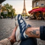 Маратонки New Balance 9060 – Тъмносиньо и Кремаво, снимка 4