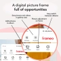 Frameo Бяла 10,1-инчова смарт WiFi цифрова фоторамка, цифрова фоторамка Wi-Fi с 32GB памет и SD слот, снимка 7
