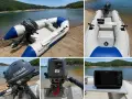 Продавам комплект лодка + двигател + сонар, готов за риболов!, снимка 1