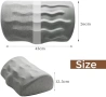 Нова поставка Ергономична възглавница за крака офис дом мемори пяна сива, снимка 5
