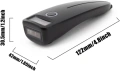 W7 Мини безжичен 2D баркод скенер – Bluetooth, 2.4GHz и USB, QR и баркод четец, снимка 7