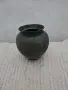 Винтидж месингова ваза / кашпо със зелена патина (Verdigris) – Арт декор, снимка 1