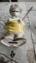 Порцеланова фигура готвач 1980 г h 30cm, снимка 2