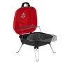 Барбекю Muhler с капак 40x40 см – въглища, преносимо, компактно градинско BBQ, снимка 1