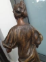49см-3кг Moreau ЦАМ статуетка/стара френска скулптура/фигура на жена-художничка, снимка 7