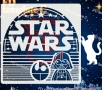 Междузвездни войни Star wars стенсил шаблон спрей за торта украса сладки Scrapbooking, снимка 2