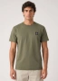 Нов STONE ISLAND Compass Patch Logo Мъжка Тениска С Яка Ежедневна Раз.L, снимка 1