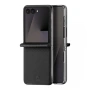 Кожен Калъф за Samsung Galaxy Z Flip8 DUX DUCIS Bril Series с Протектор – Черен, снимка 2