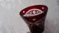 Цветен кристал , чаши и ваза., снимка 9
