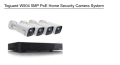Toguard W504 видеонаблюдение – 4 камери 5MP, 1TB HDD, PoE система, снимка 1