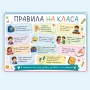 6850 Ламинирано табло Правила на класа, А4 формат, снимка 1