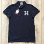 НОВА оригинална тъмно синя памучна поло тениска с яка TOMMY HILFIGER JEANS размер L от САЩ, снимка 3