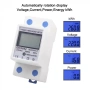 Монофазен електромер за DIN шина 35mm LCD 5(80)A 230V с измерване на kWh, напрежение 10419, снимка 5