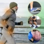 Нов 2 части уред за разтягане гръб прасци Компактен масажор и стречинг сет за бегачи и йога, снимка 6