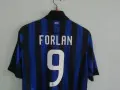 Inter Milan Forlan Nike оригинална тениска фланелка Форлан Интер Милан екип , снимка 3