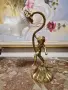 Страхотна антикварна бронзова френска фигурална лампа , снимка 2