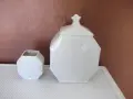 Лот от 2 бр. порцеланови кутии от соца за грис и лимонтозу, снимка 5