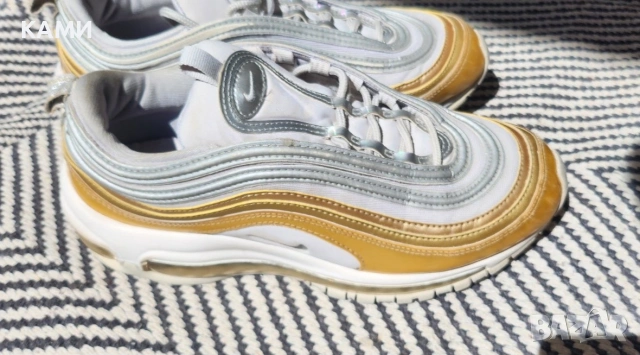 NIKE Air Max 97 silver gold , номер 39, снимка 3 - Маратонки - 54873480