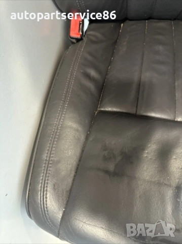 Предна седалка лява кожа черна за Volkswagen Touareg 3.0 TDI (2009), снимка 2 - Части - 54157945