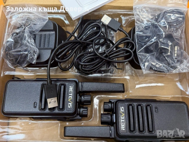Retevis RT 668 walkie talkie radiostation радиостанция уоки токи, снимка 9 - Друга електроника - 54231016