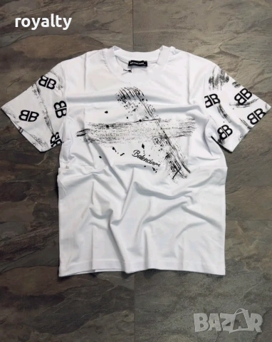Balenciaga Нова Стилна Мъжка Тениска 