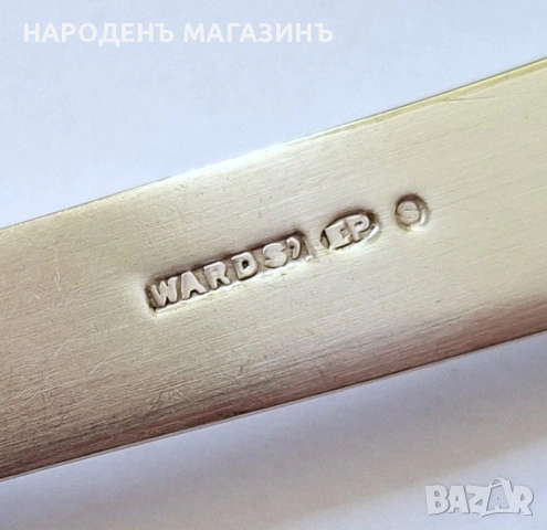 Английски нож за масло със сребърен пръстен от стерлинг сребро проба 925 серивз кухня маса , снимка 5 - Други ценни предмети - 54575436