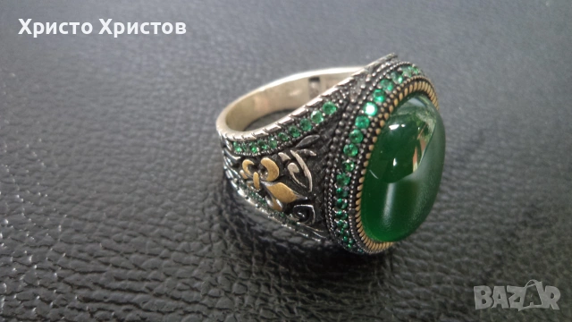 Сребърен масивен аристократичен пръстен, снимка 4 - Пръстени - 55132334